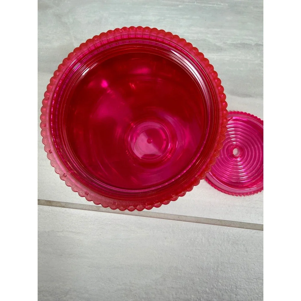 Starbucks Pink Pleated Translucent Cold Cup Tumbler 16oz Acrylic Siren Logo 2023